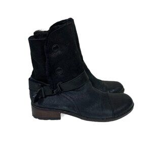 Matt Bernson Women's Tundra Element Faux Fur Lined Boots Black Size 9.5 Rocker